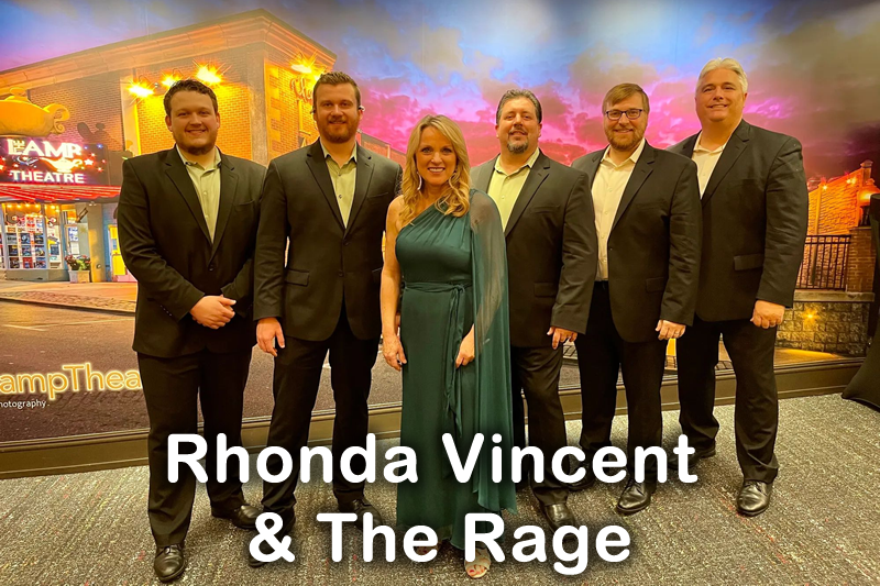 Rhonda Vincent & The Rage, live at Meramec Music Theatre, Saturday, July 20 at 3:00 P.M.