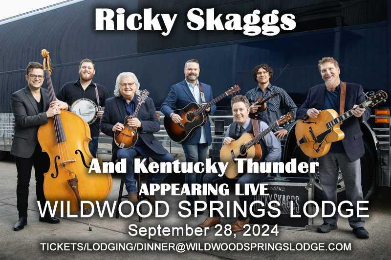 Ricky Skaggs and Kentucky Thunder, Live at Wildwood Springs Lodge, Sep. 28, 2024, Steelville MO